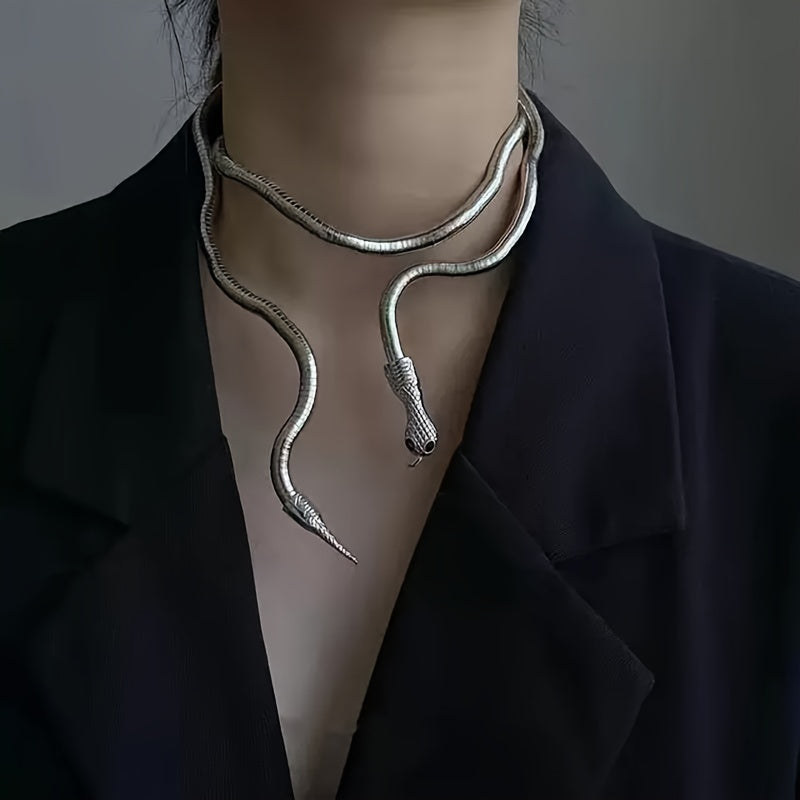 Curious Malleable Long Snake Wrap Collar Curious Things