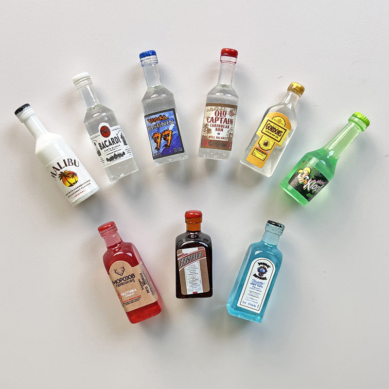Cute 10pc Mini Resin Liquor Bottles Curious Things