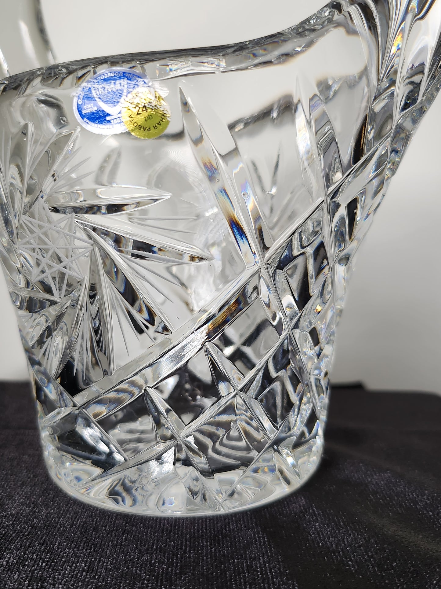 Hand Cut Lead Crystal Basket