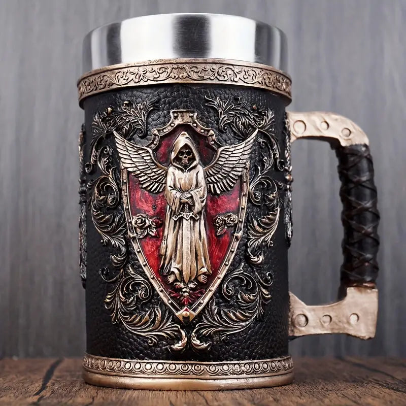 Exquisite 600ml Tankard Mug - Stainless Steel Tankard Curious Things