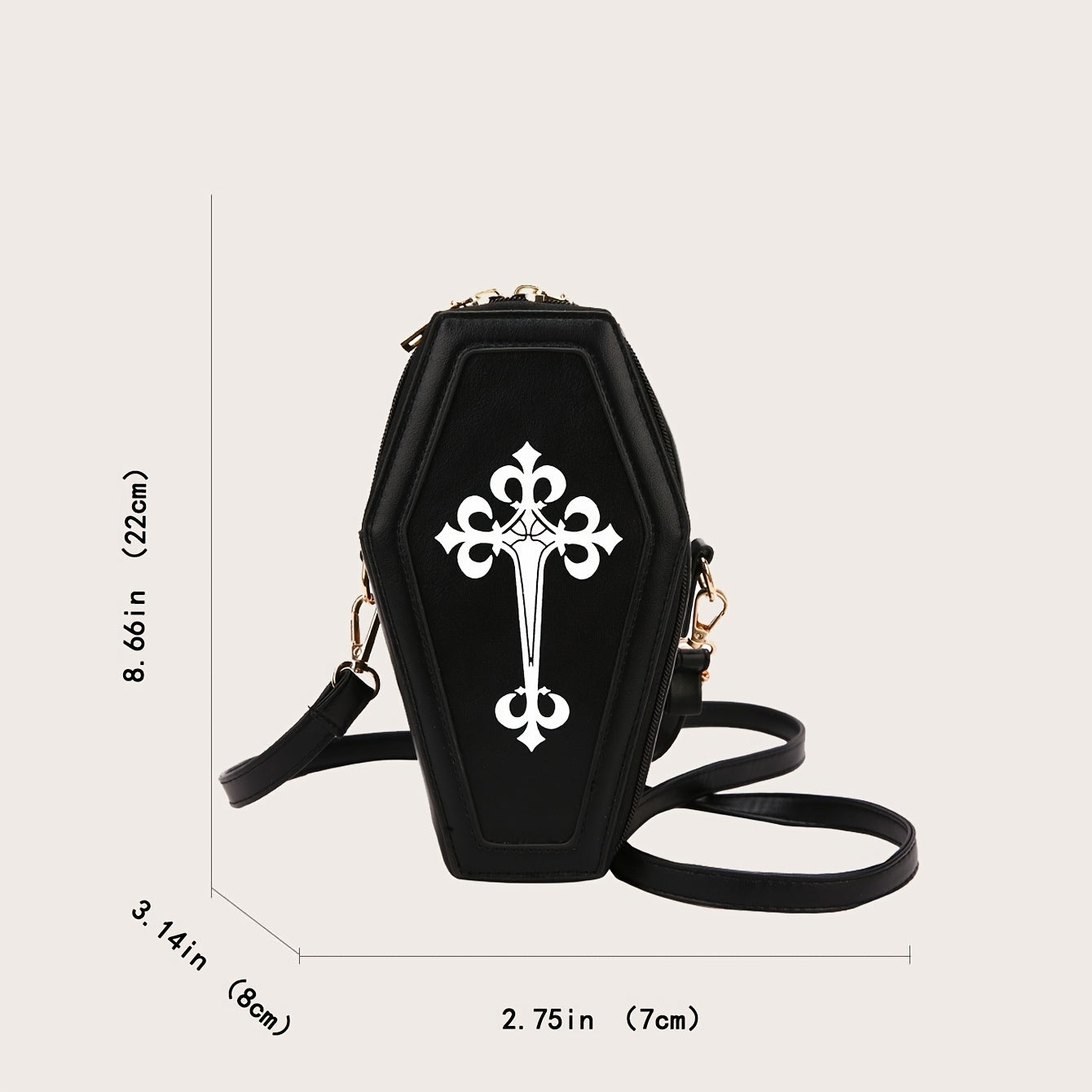 Coffin Shaped Leather Crossbody Bag Curious Things