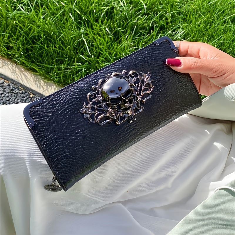 Metal Skull Clutch Purse Curious Things