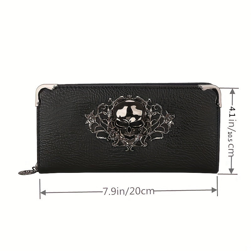 Metal Skull Clutch Purse Curious Things