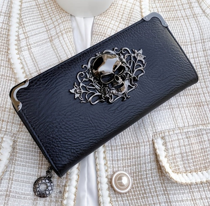 Metal Skull Clutch Purse Curious Things