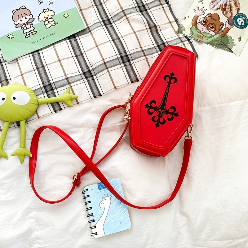 Coffin Shaped Leather Crossbody Bag Curious Things