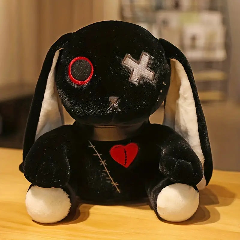 Creepy Crazy Bunny Plushie Soft Toys Curious Things Black