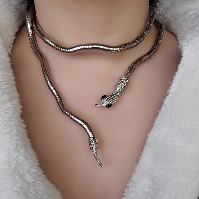 Curious Malleable Long Snake Wrap Collar Curious Things