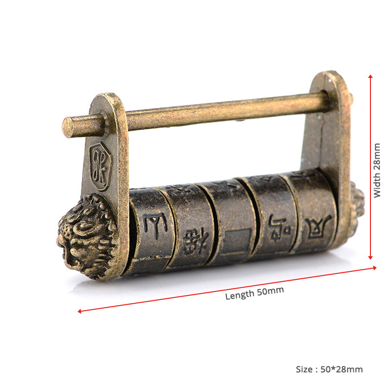 Chinese Vintage Bronze Keyed Padlock Curious Things