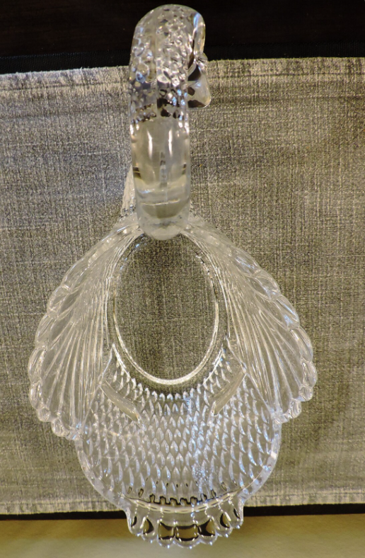 Bohemia Crystal Swan Centerpiece Bowl
