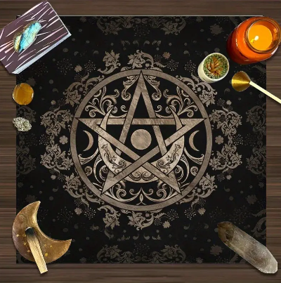 Pentagram Tarot Table Cover