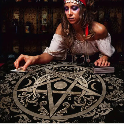 Pentagram Tarot Table Cover