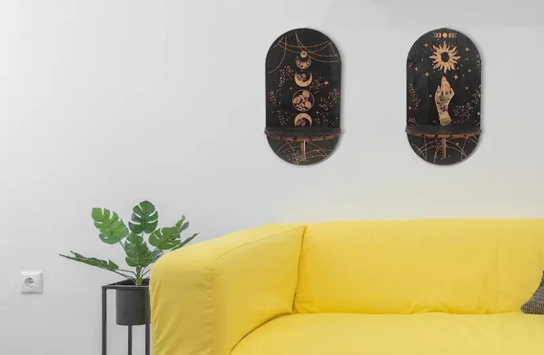 Crystal Display Shelves 2pcs
