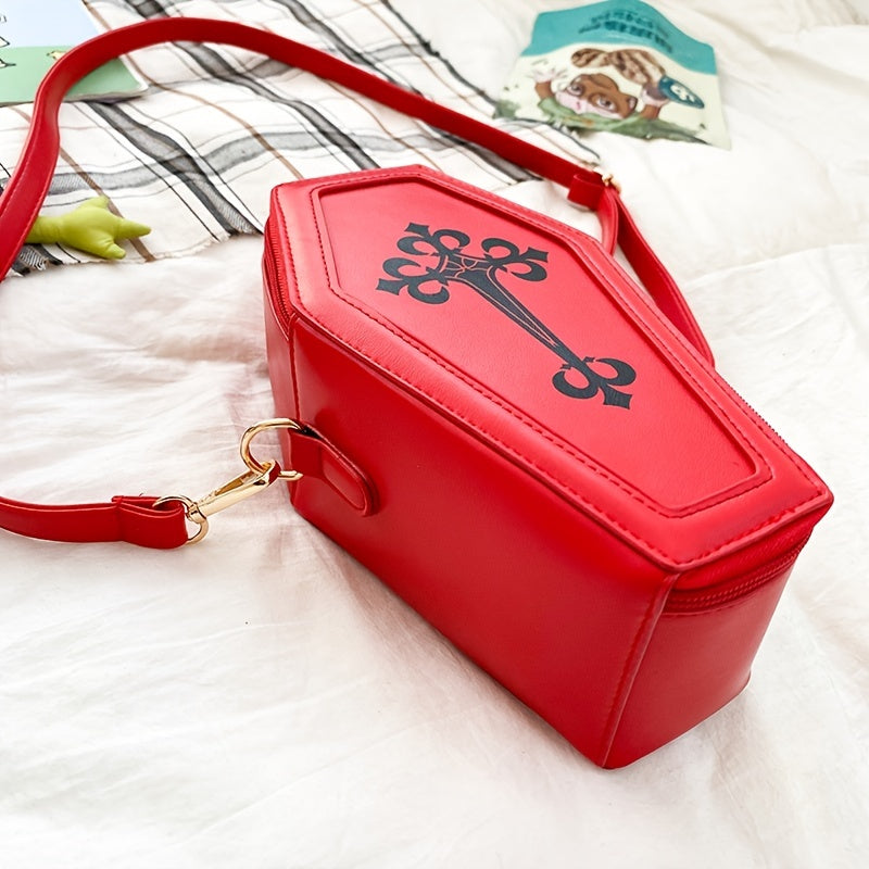 Coffin Shaped Leather Crossbody Bag Curious Things