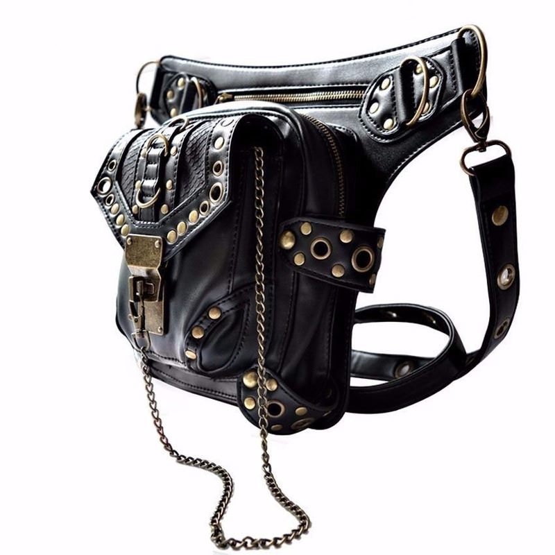 Steampunk Leather Shoulder Bag Steampunk Curious Things