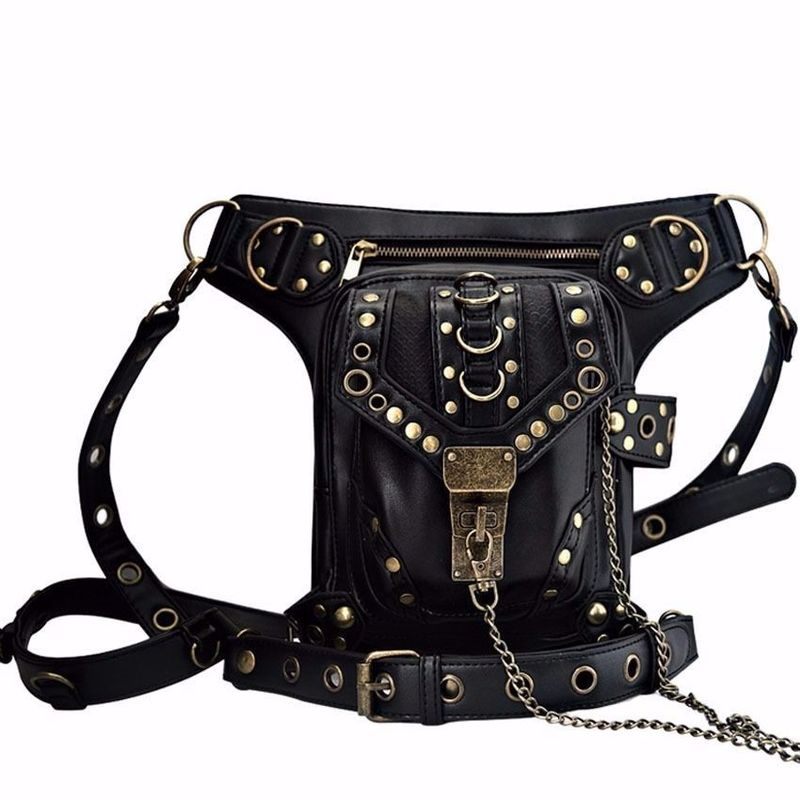 Steampunk Leather Shoulder Bag Steampunk Curious Things