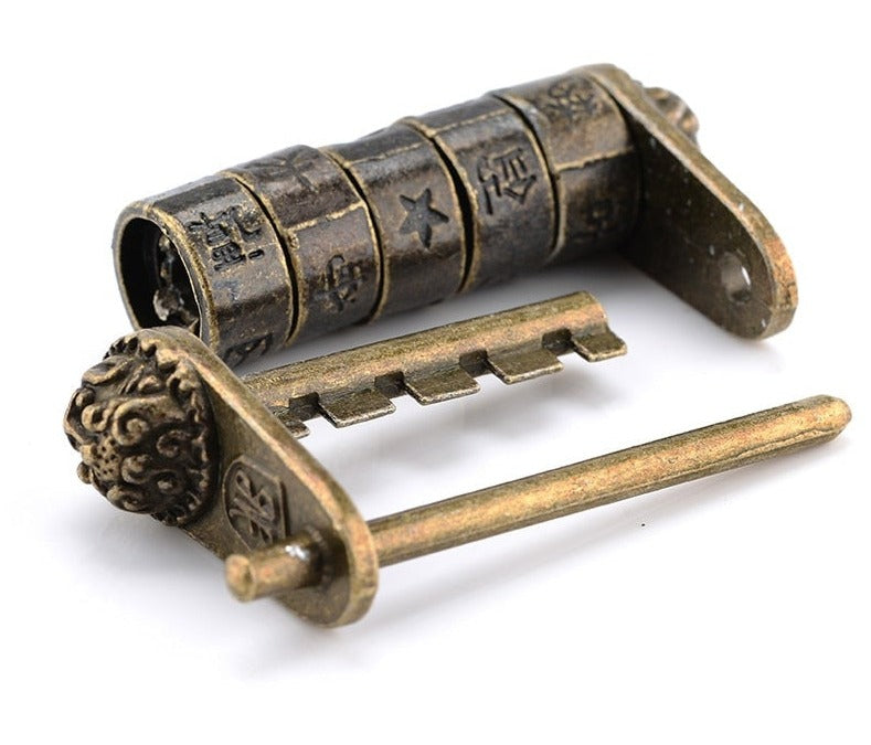 Chinese Vintage Bronze Keyed Padlock Curious Things