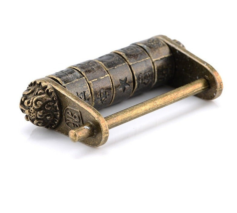 Chinese Vintage Bronze Keyed Padlock Curious Things