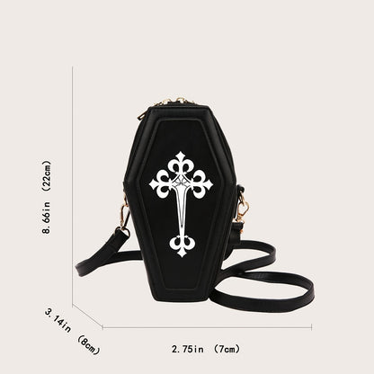 Coffin Shaped Leather Crossbody Bag  Curious Things   