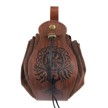 Drawstring Leather Belt Pouch Waist Bag Belt Pouch Curious Things   