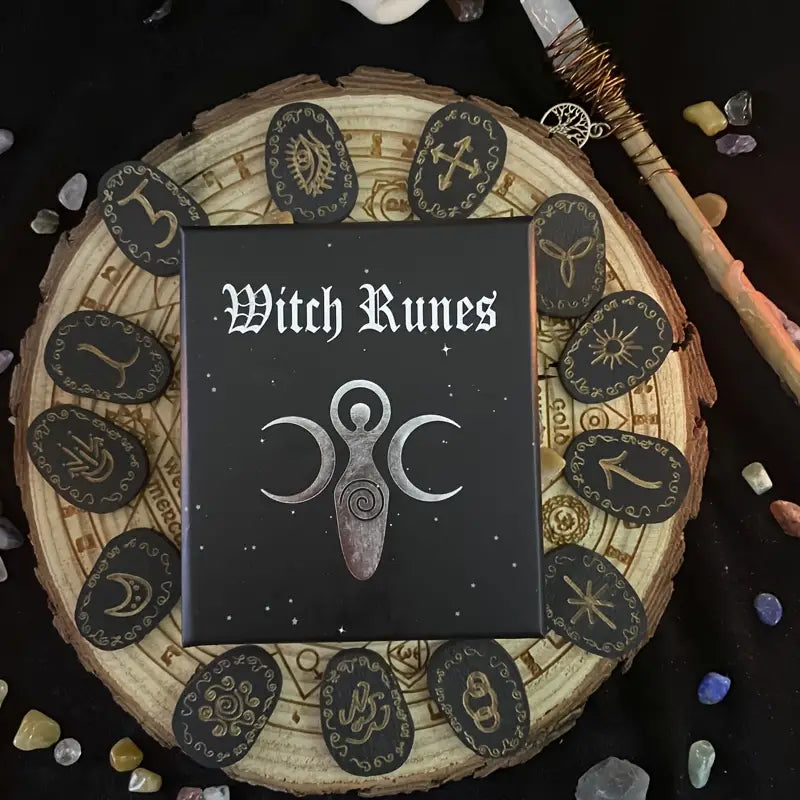 Thing Rune 14pc Rune Set - Wood Engraved Runes – Curious Things