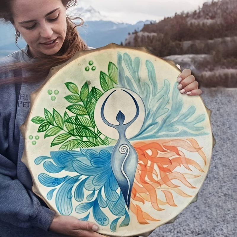 Beautiful Wooden Shaman Drum  Curious Things   