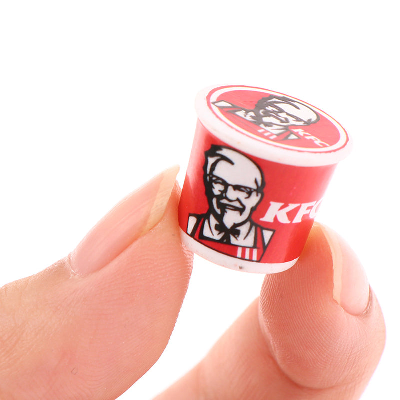 Cute 5pc Miniature Resin KFC Buckets!