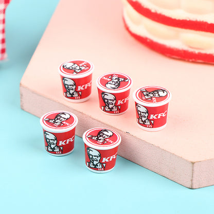 Cute 5pc Miniature Resin KFC Buckets!