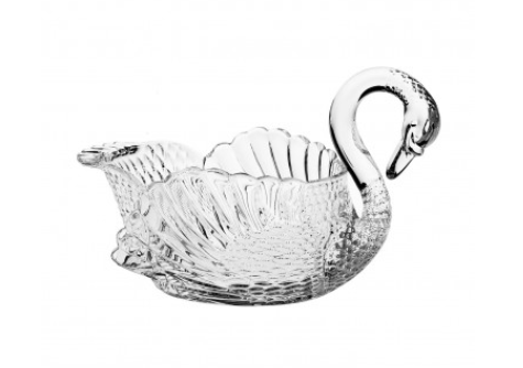 Bohemia Crystal Swan Centerpiece Bowl