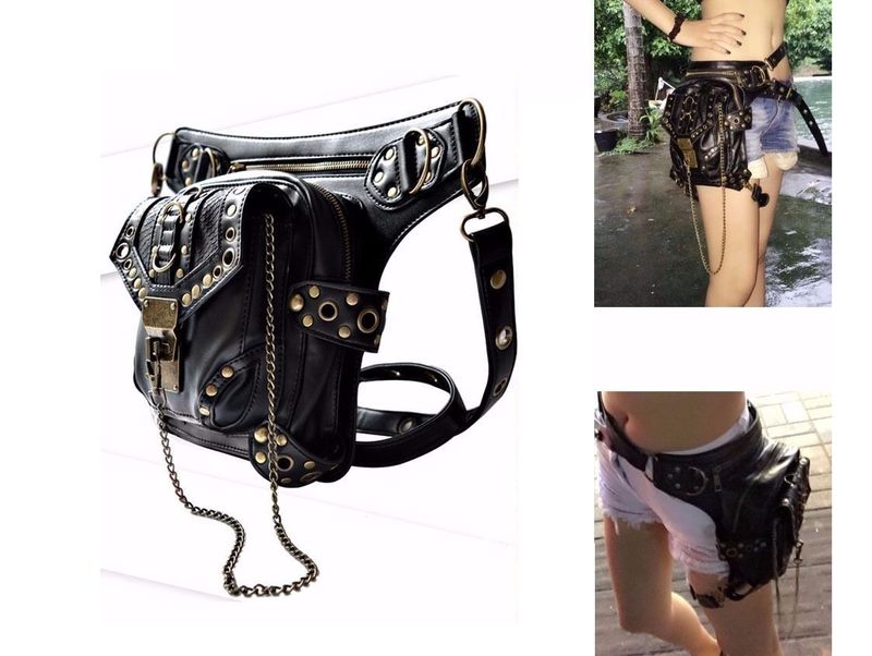 Steampunk Leather Shoulder Bag Steampunk Curious Things   